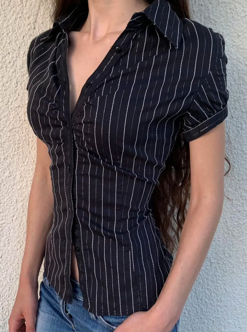 Fitted Y2K blouse