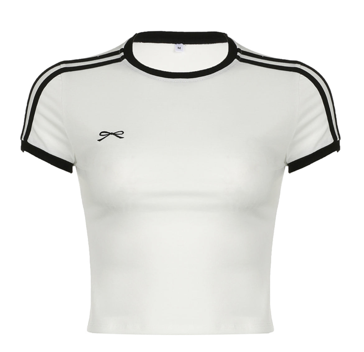 Cute bow crop tee