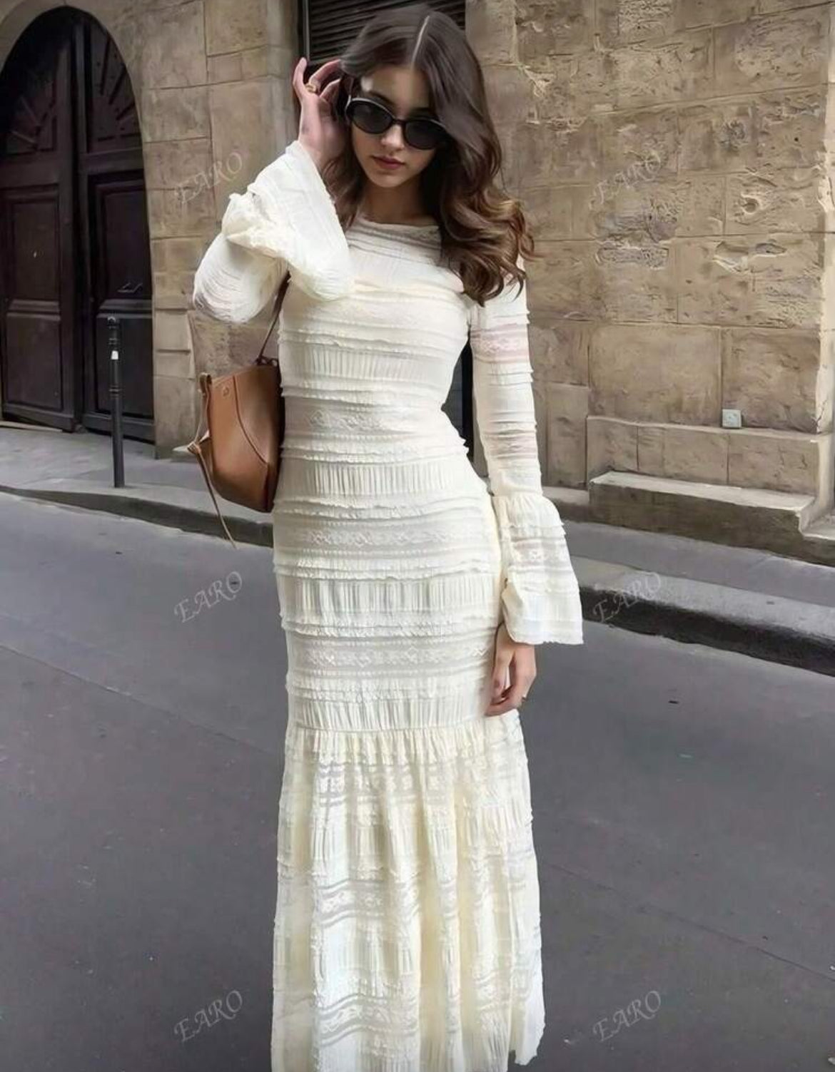 Elegant Beige Dress