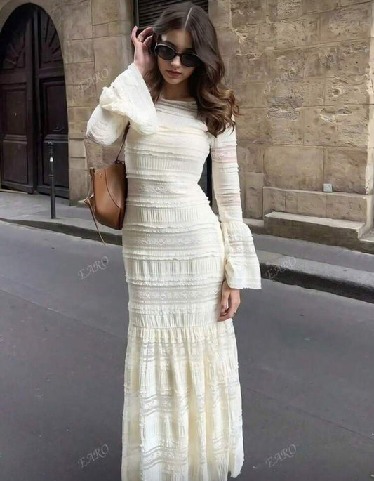 Elegant Beige Dress