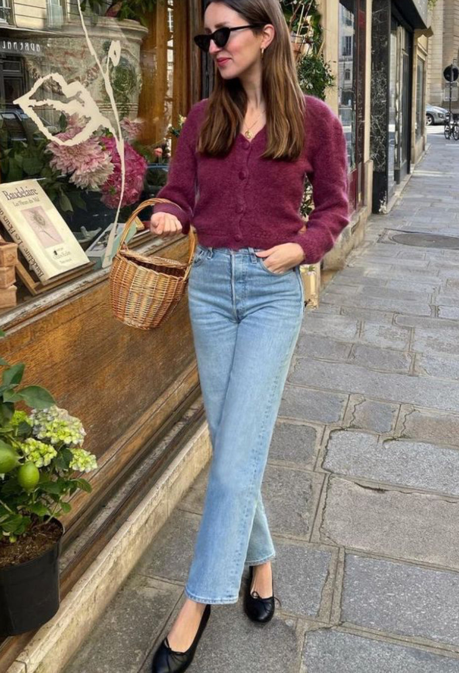 Light blue high waist jeans