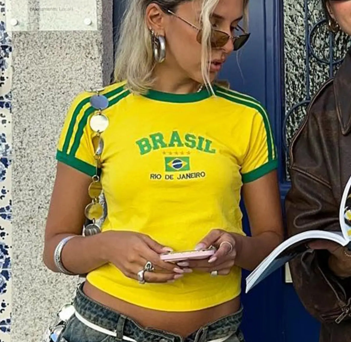 Brazil Crop Tee