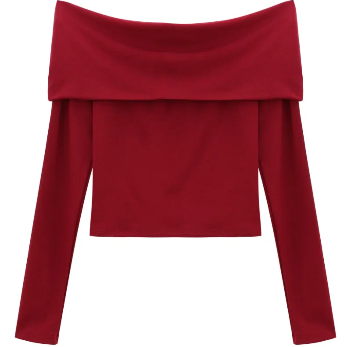 Off-shoulder Red Top