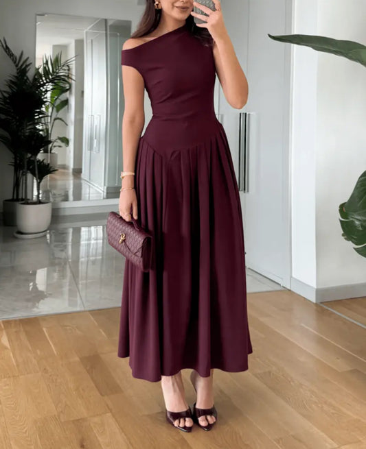 Elegant solid dress