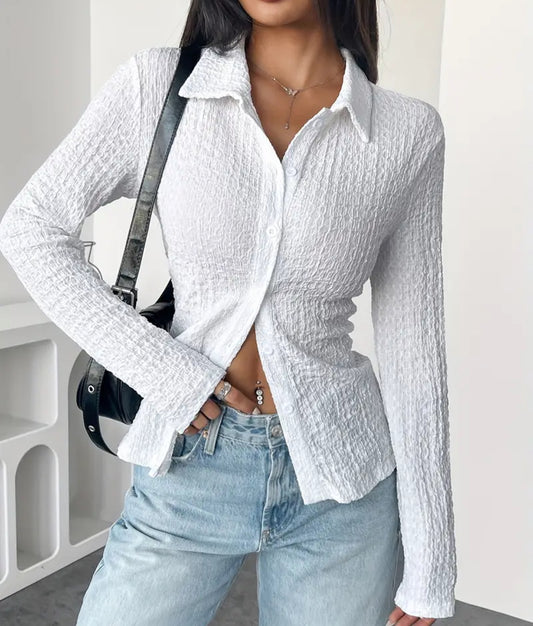 Textured Button Down