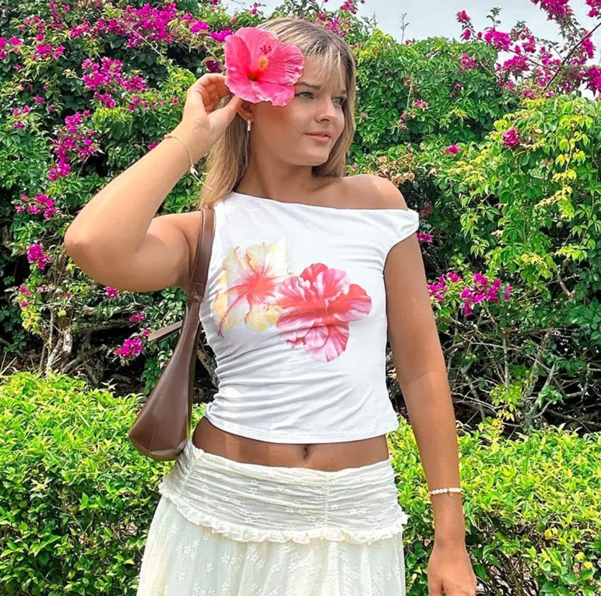 Y2k flower print