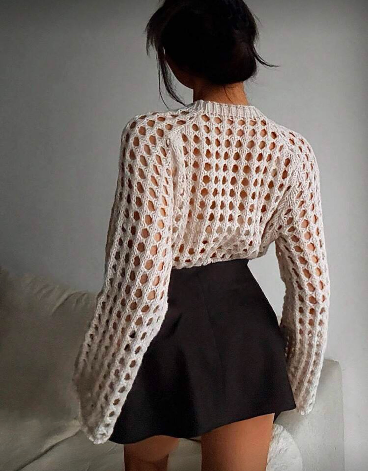 Loose Crochet Sweater
