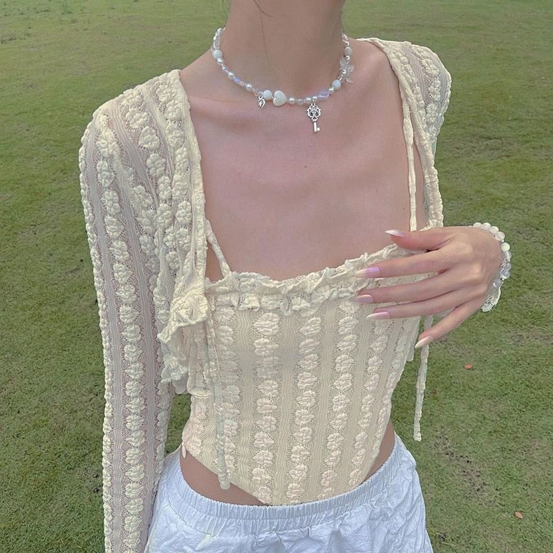 Cardigan and Vest Set