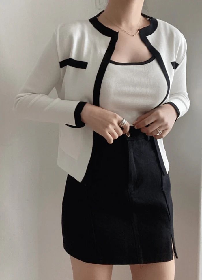 Knit 2-Piece Cardigan Set
