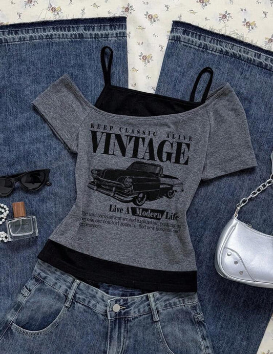 Vintage Crop top