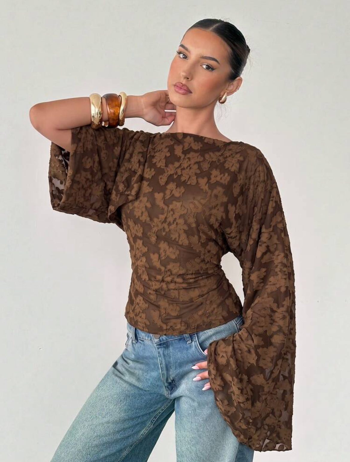Batwing Sleeve Top