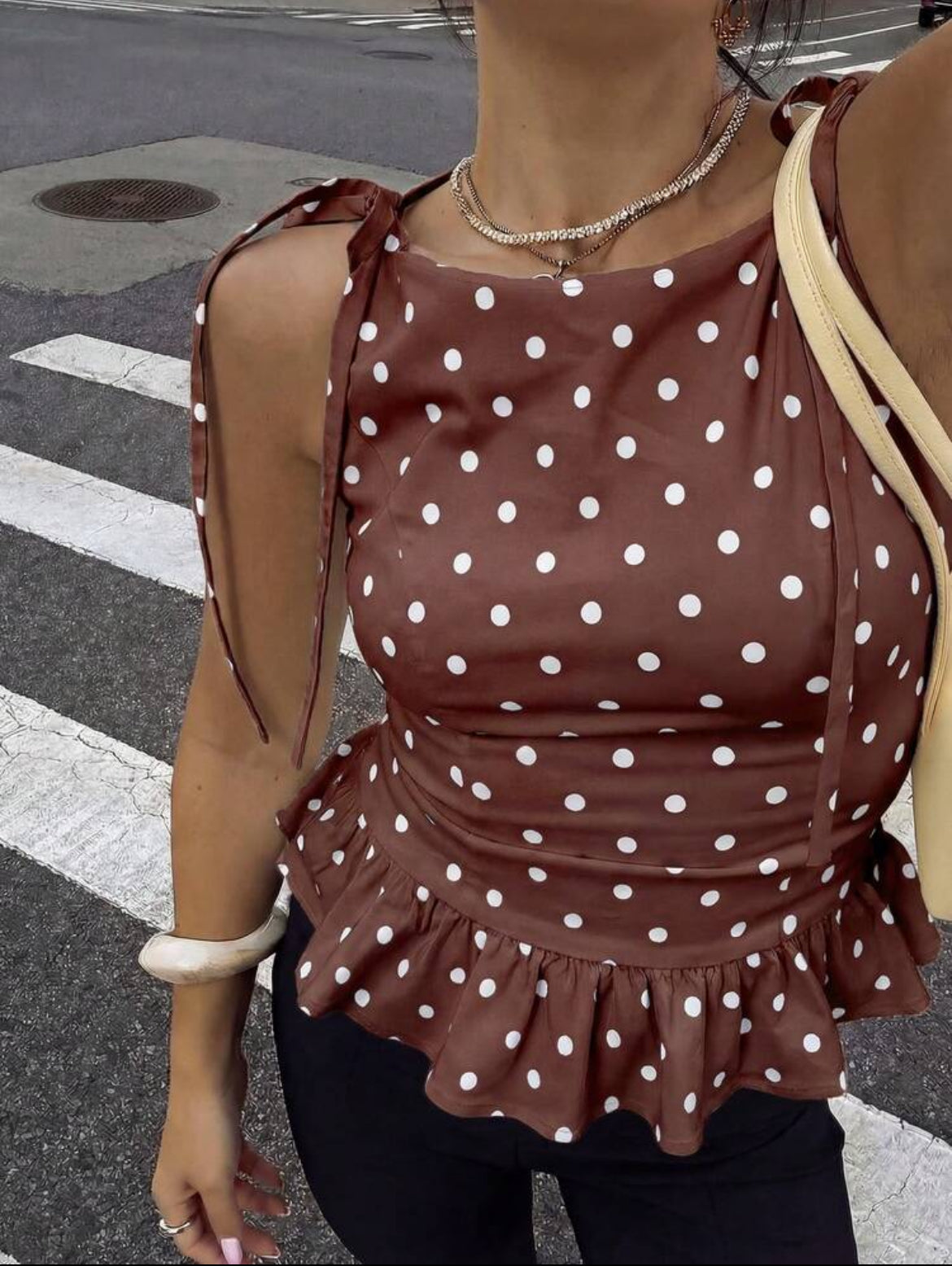 Polka Dot sleeveless top