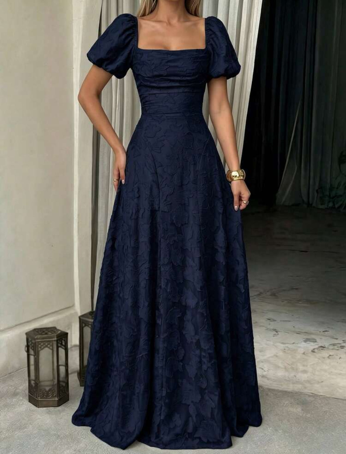 Jacquard Maxi Dress