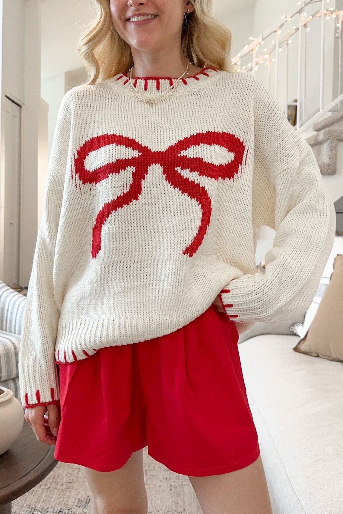 Chrismas Bow Sweater