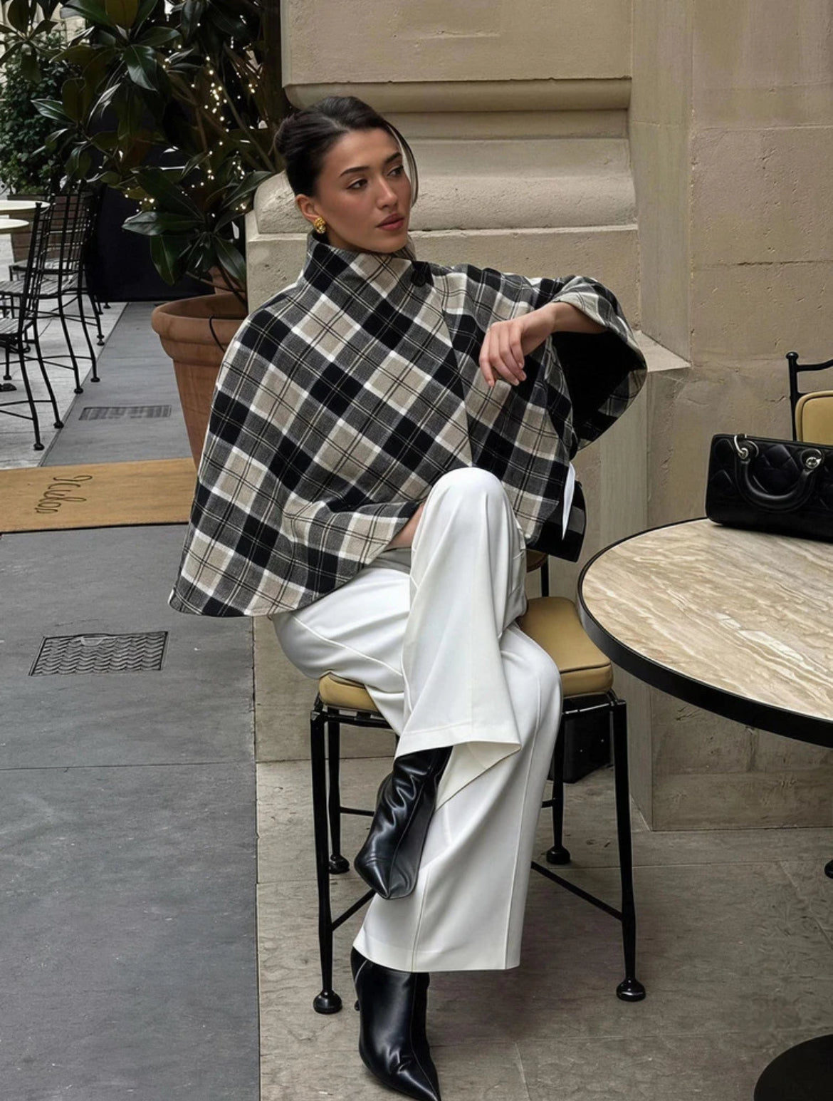 Plaid Cape