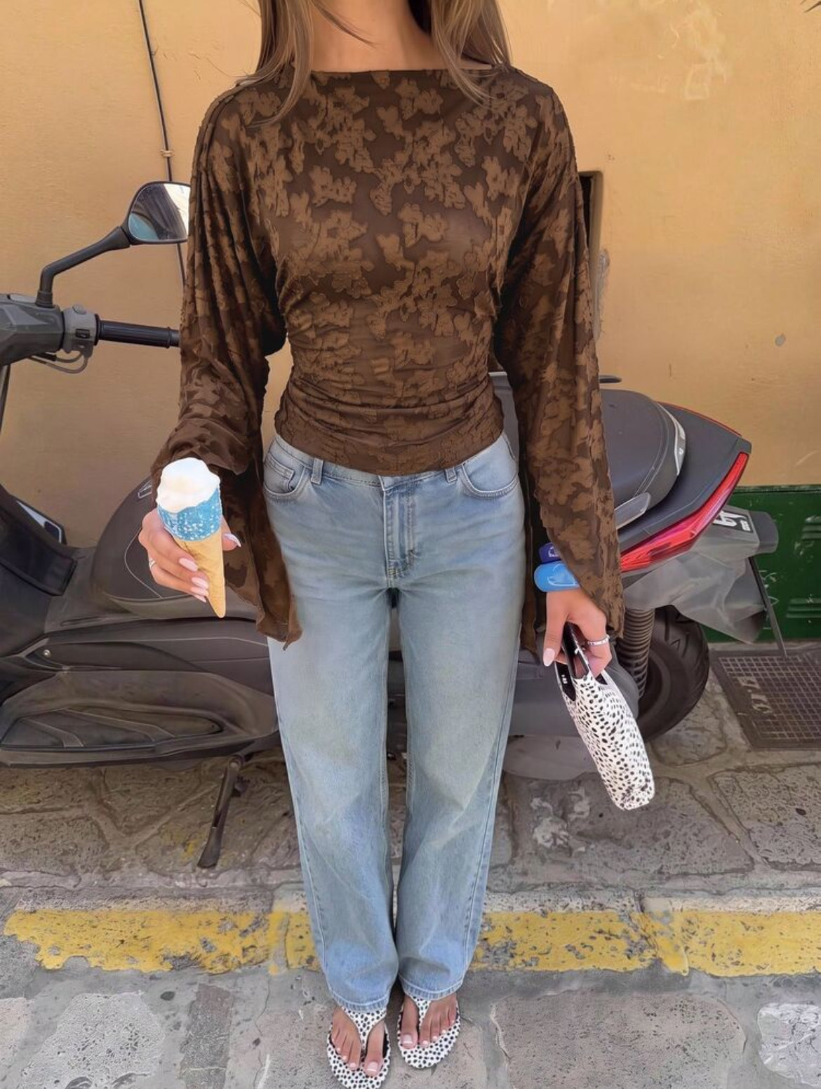 Batwing Sleeve Top