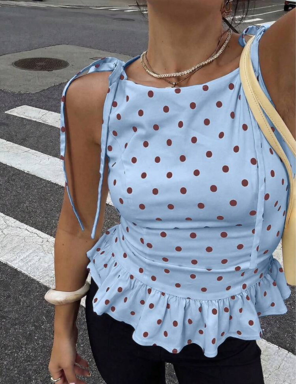 Polka Dot sleeveless top