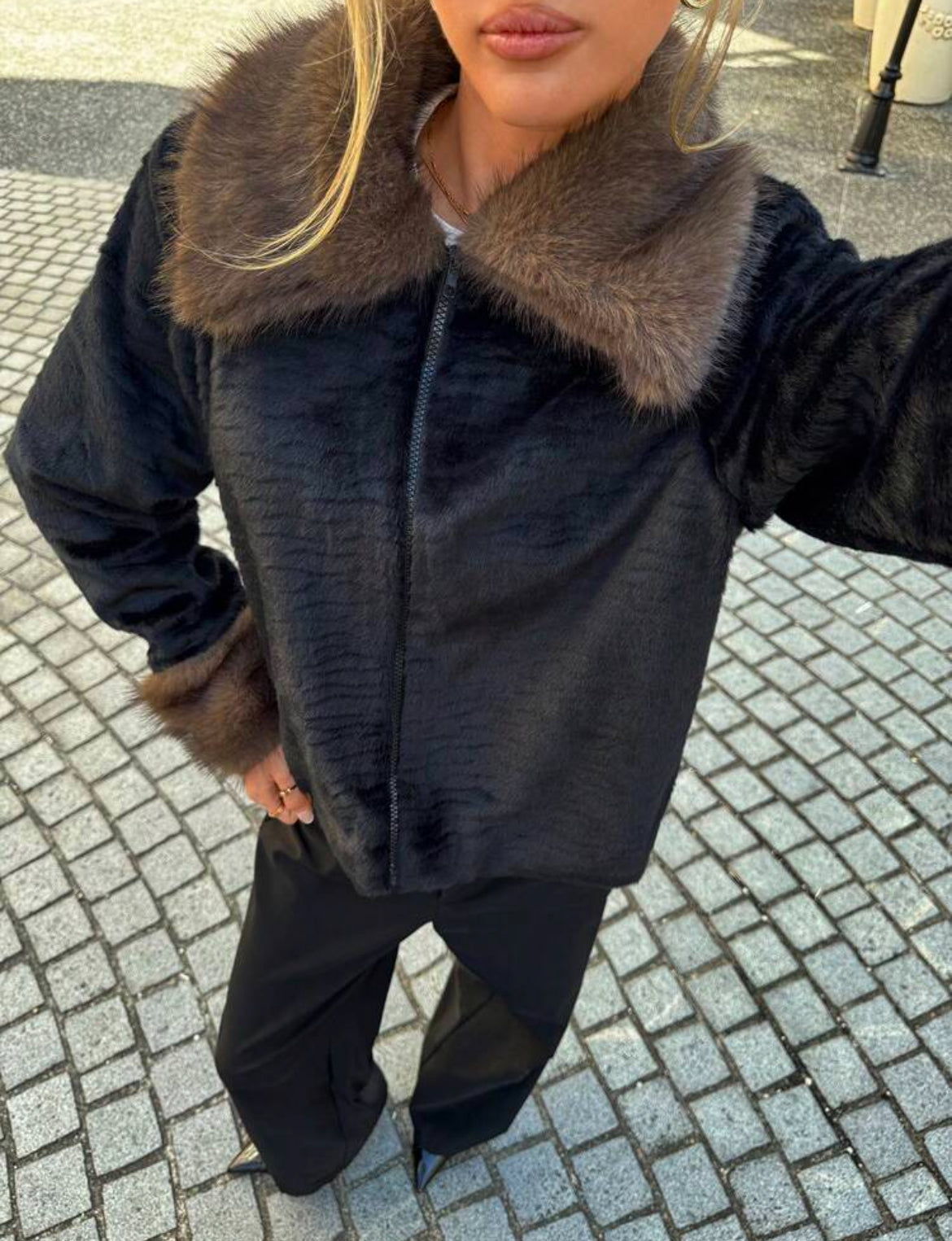 Faux Fur Jacket
