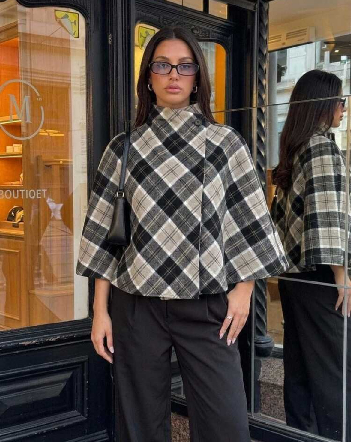 Plaid Cape