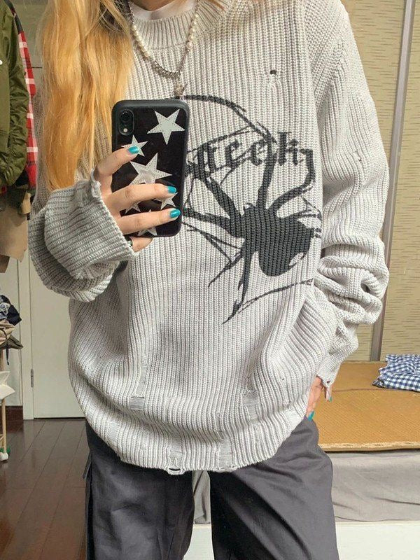 Y2k Knitted sweatshirt