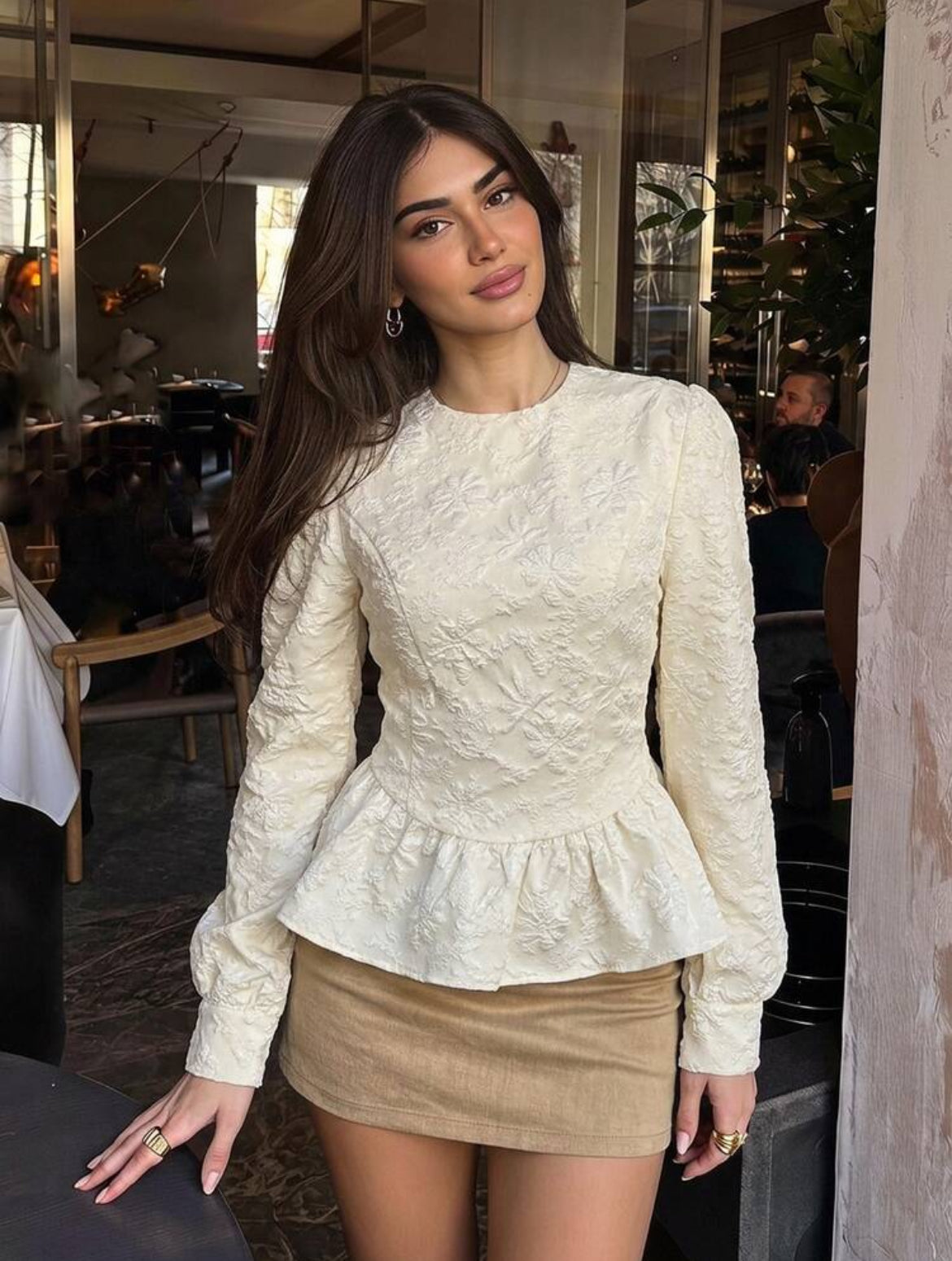 Jacquard Texture Top