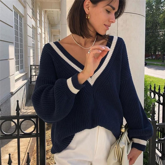 V-neck Oversized Sweater