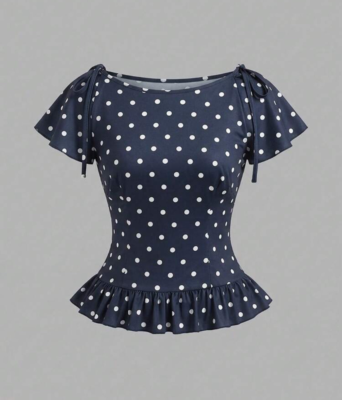 Polka Dot Baby Doll Top