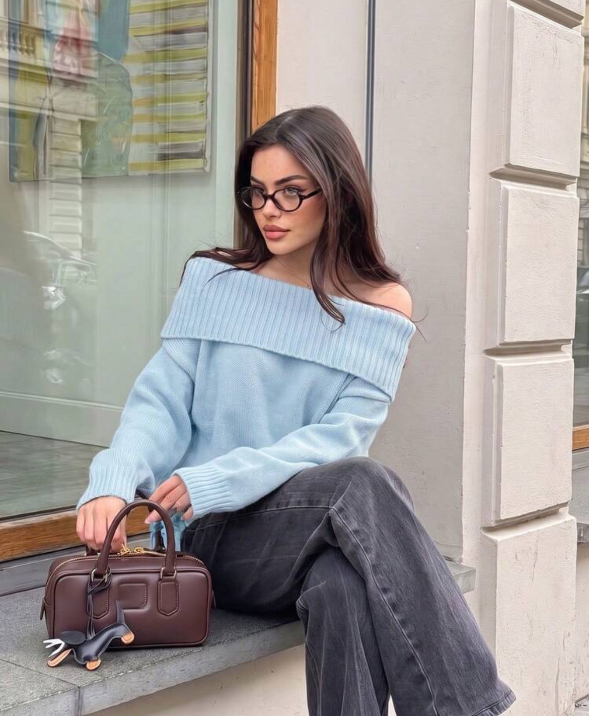 Off Shoulder Sweater