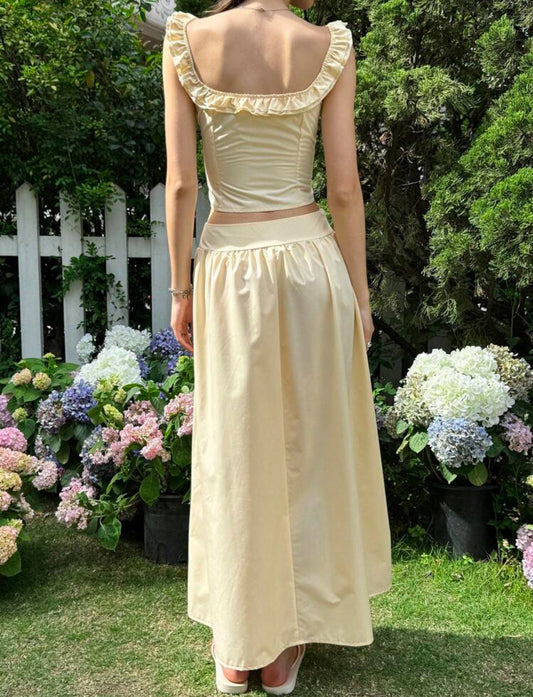 Butter skirt set