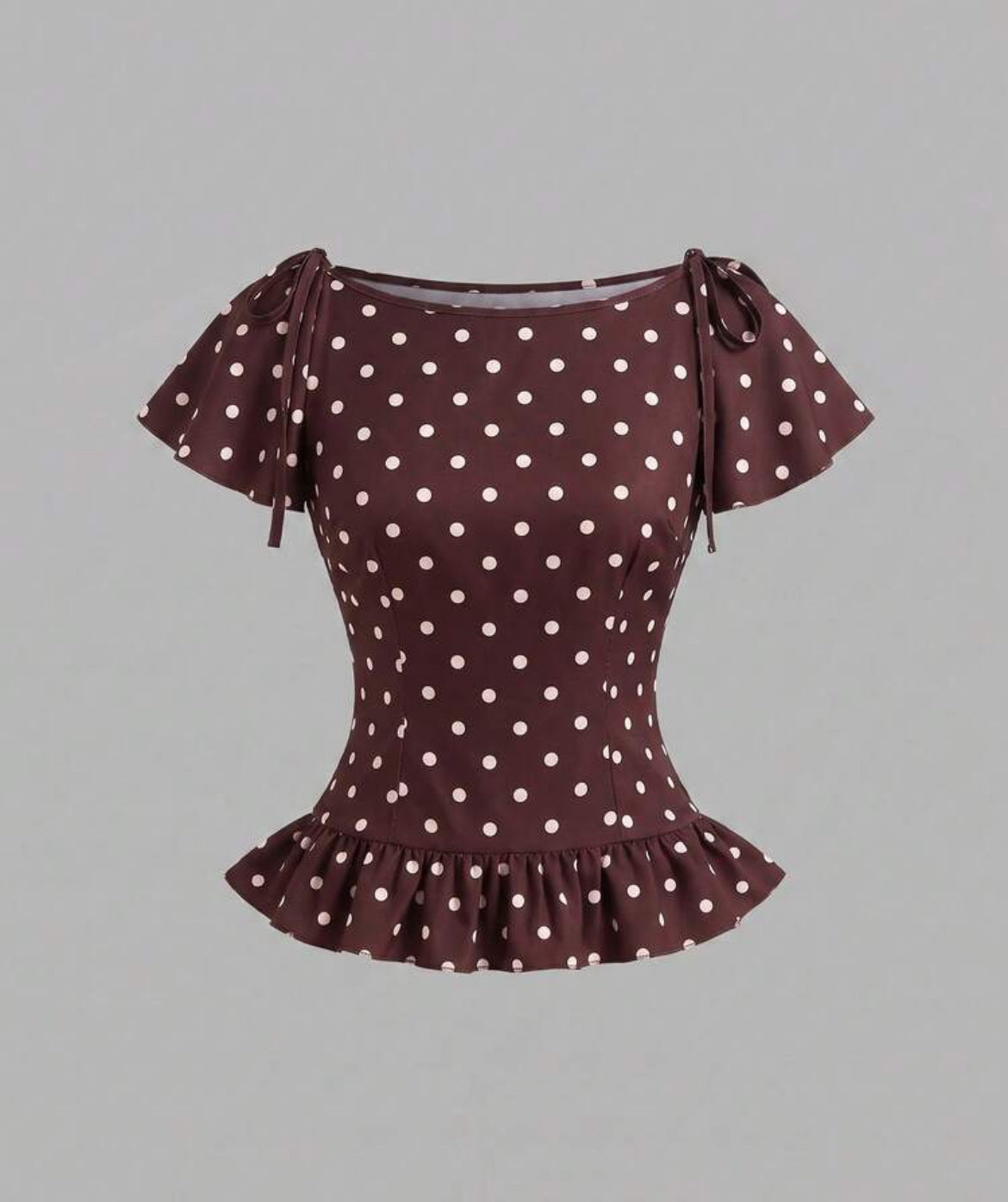 Polka Dot Baby Doll Top