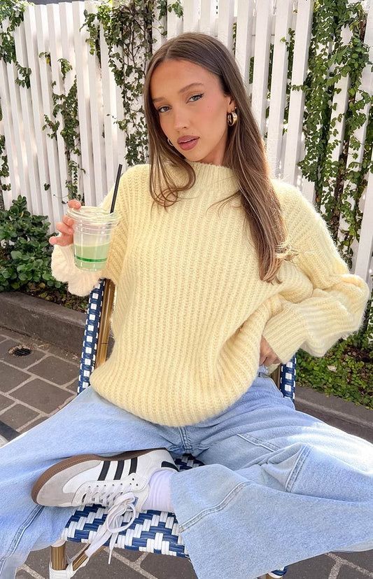 Yellow Knitted Sweater