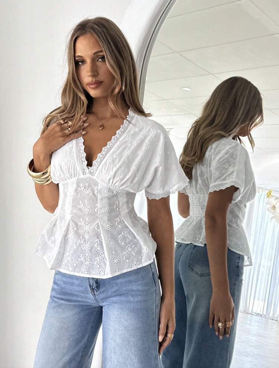 Cute Peplum Top