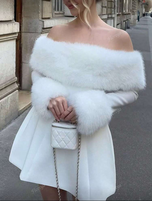 Fur dress