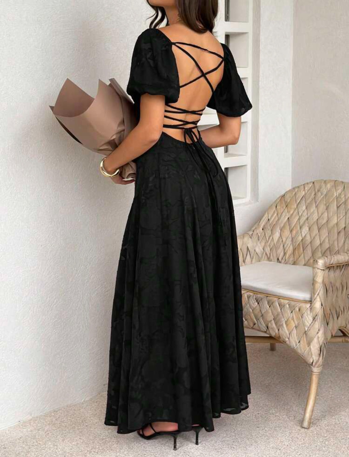 Jacquard Maxi Dress