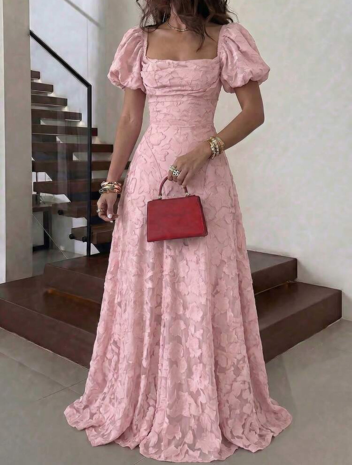 Jacquard Maxi Dress
