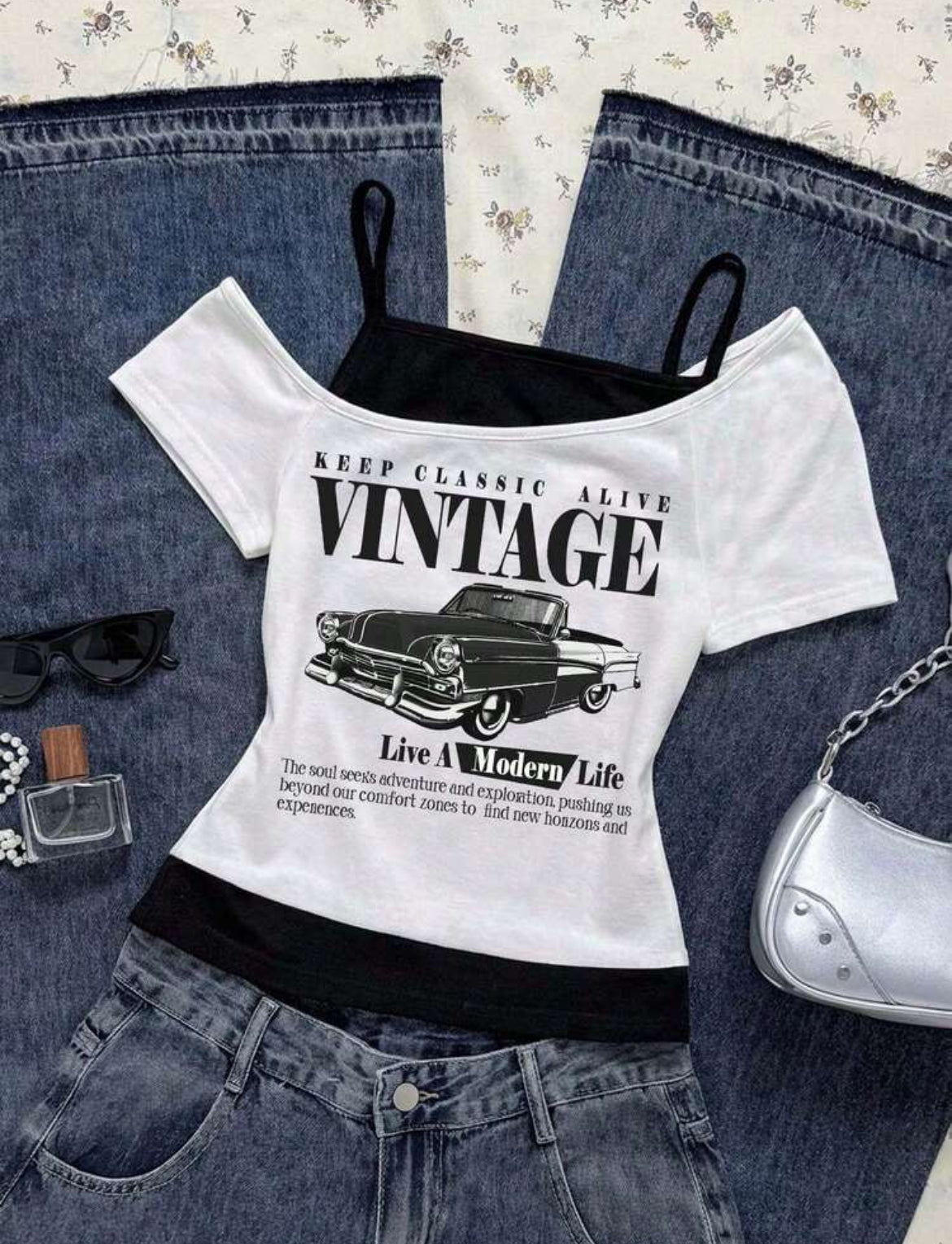 Vintage Crop top