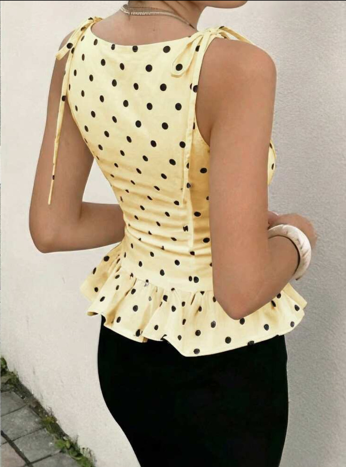 Polka Dot sleeveless top