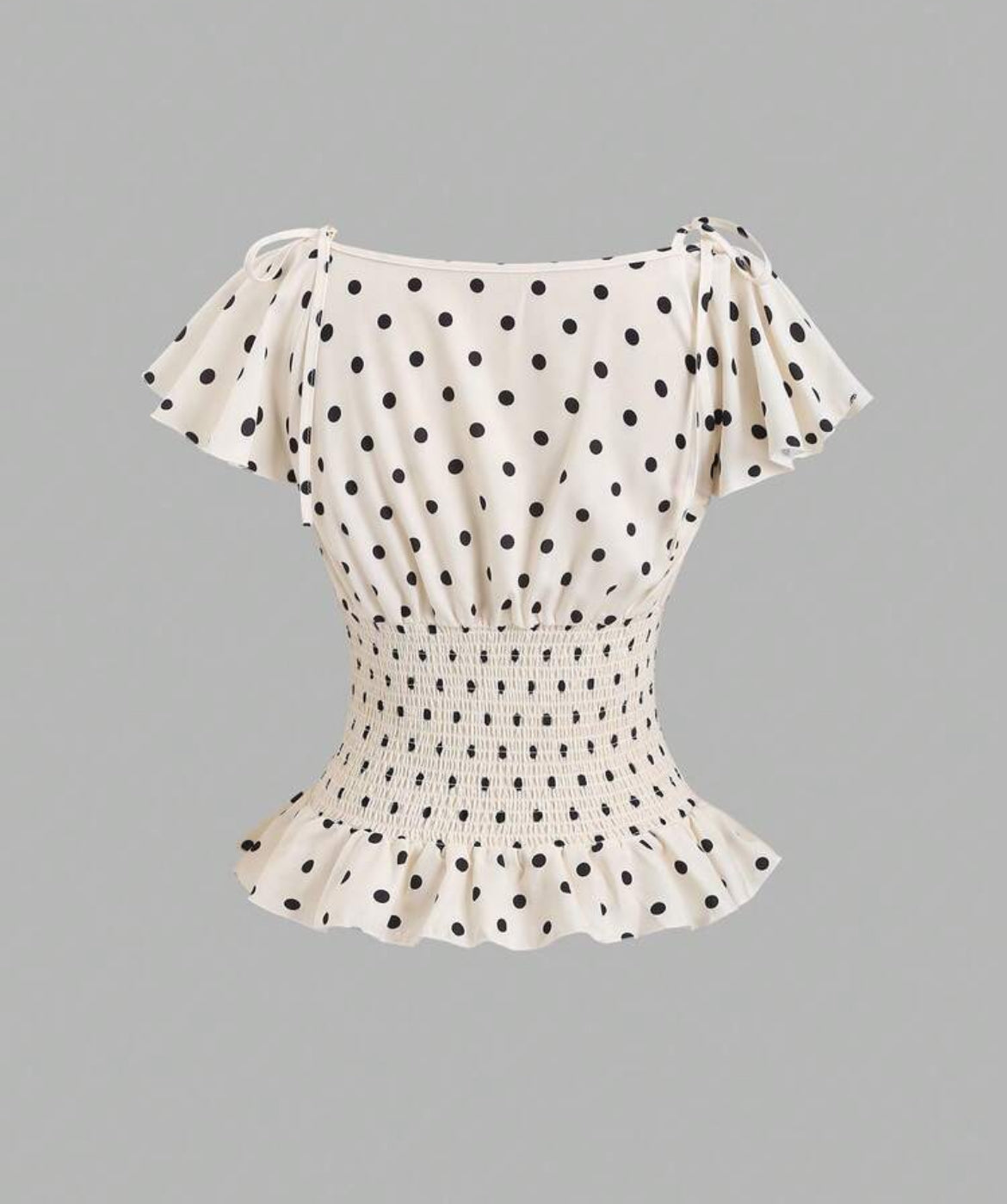 Polka Dot Baby Doll Top