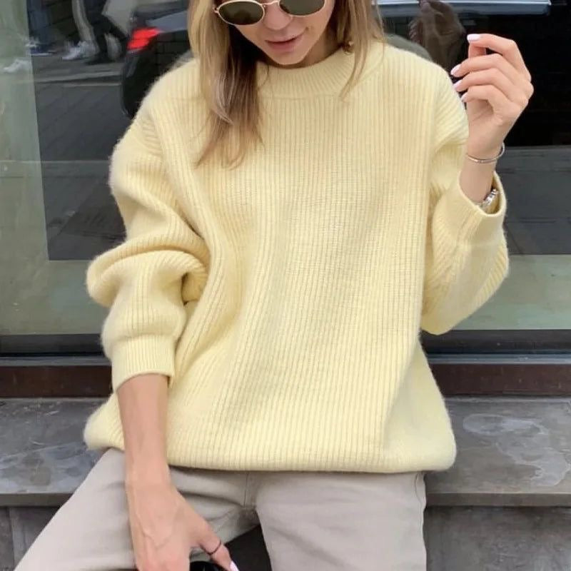 Yellow Knitted Sweater