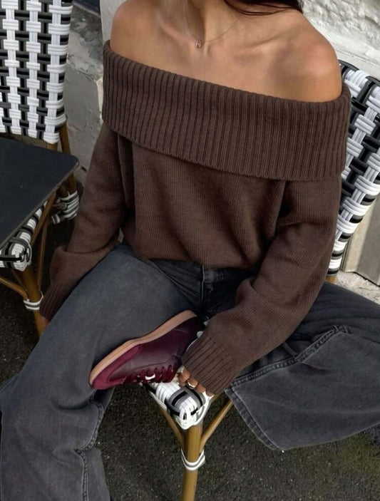 Off Shoulder Sweater