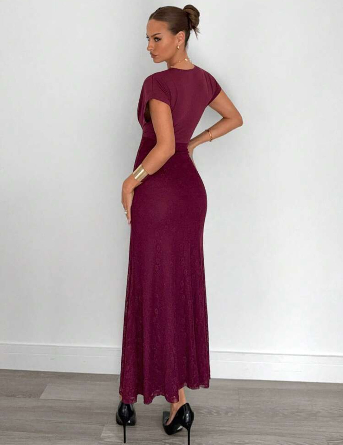 Burgundy Hot Dress
