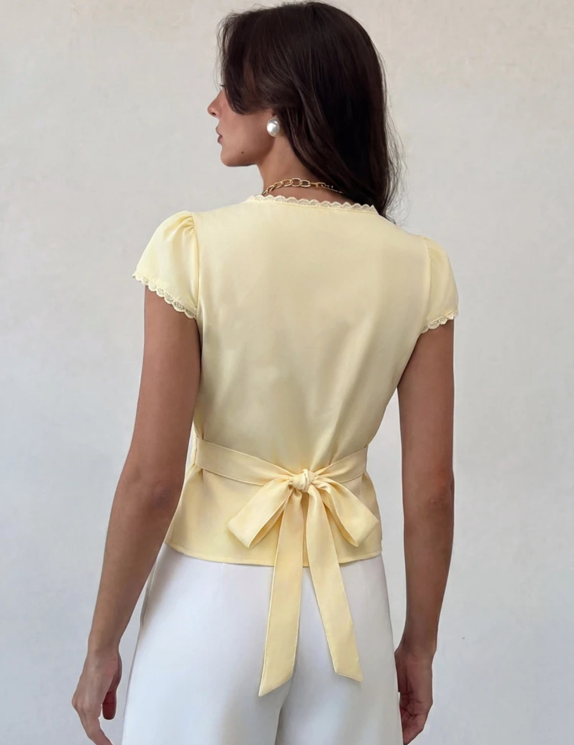 Cap sleeve blouse