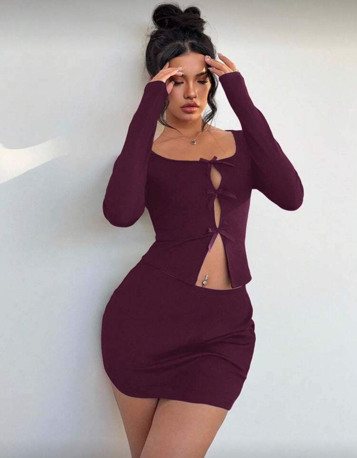 Mini skirt set