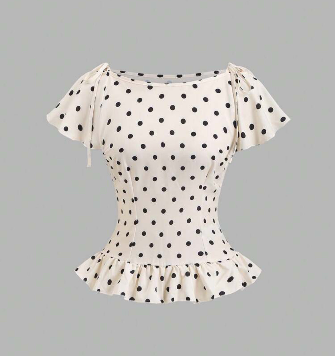 Polka Dot Baby Doll Top
