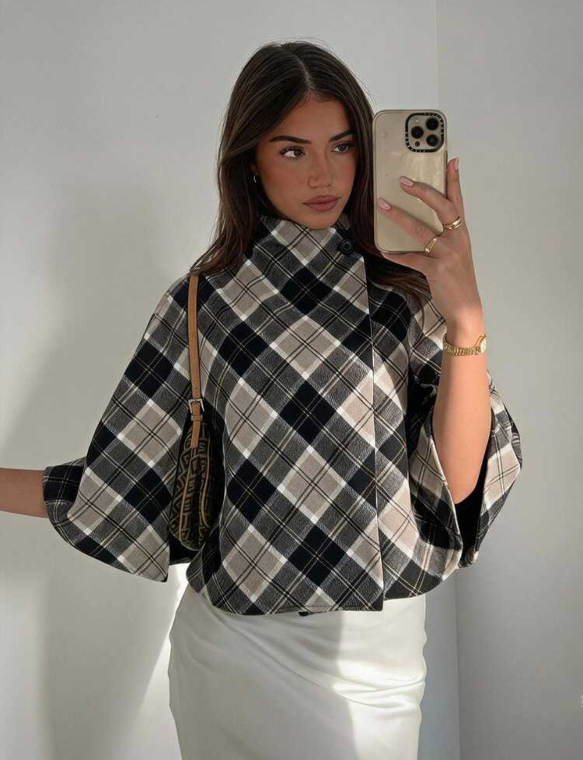 Plaid Cape