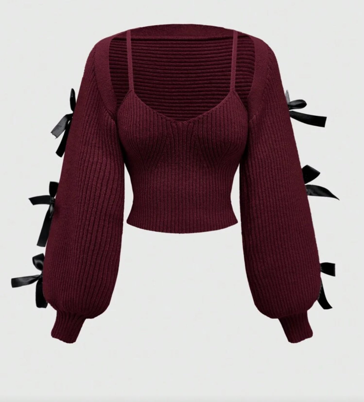 Burgundy 2 pcs sweat