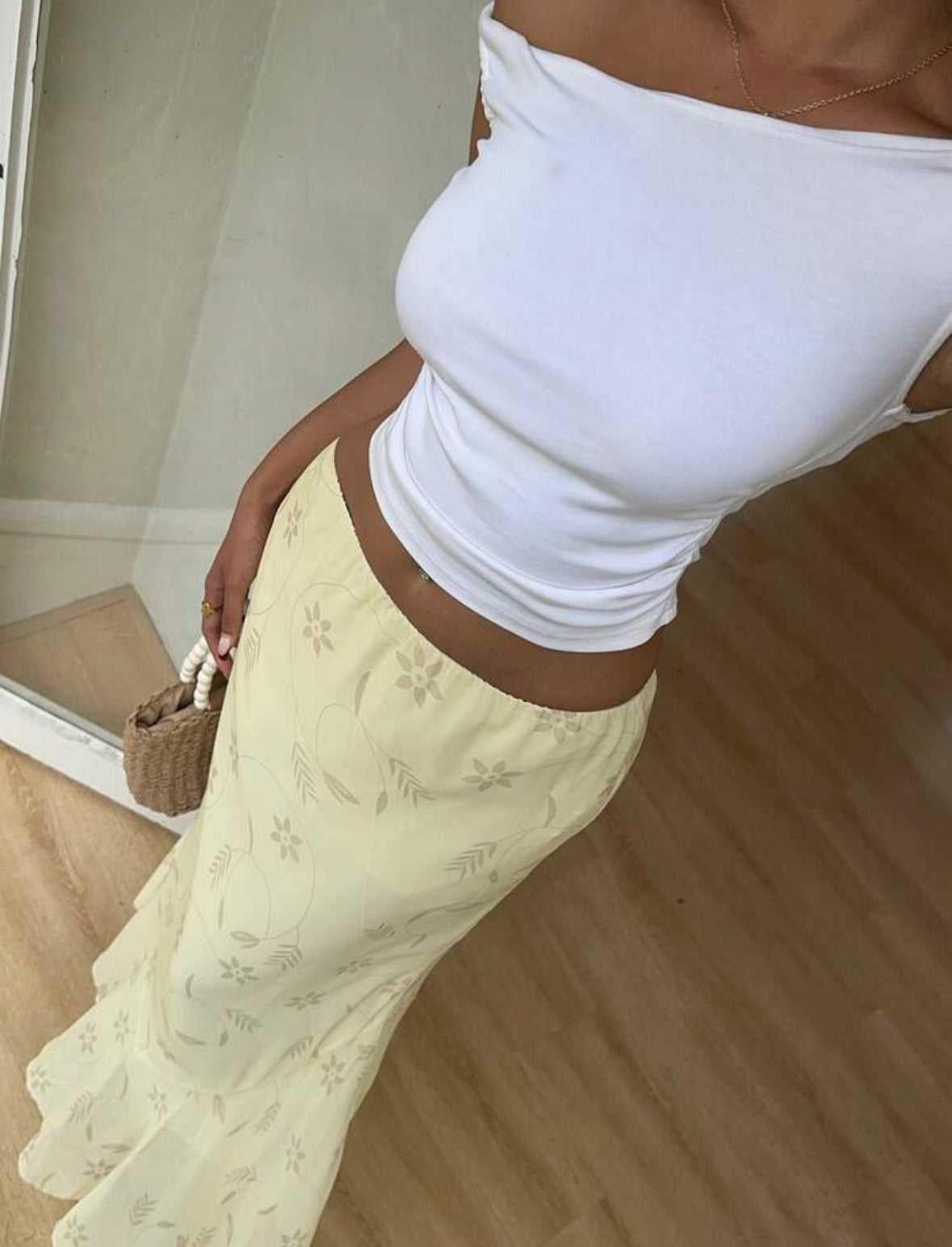 Summer Vacation Floral Skirt
