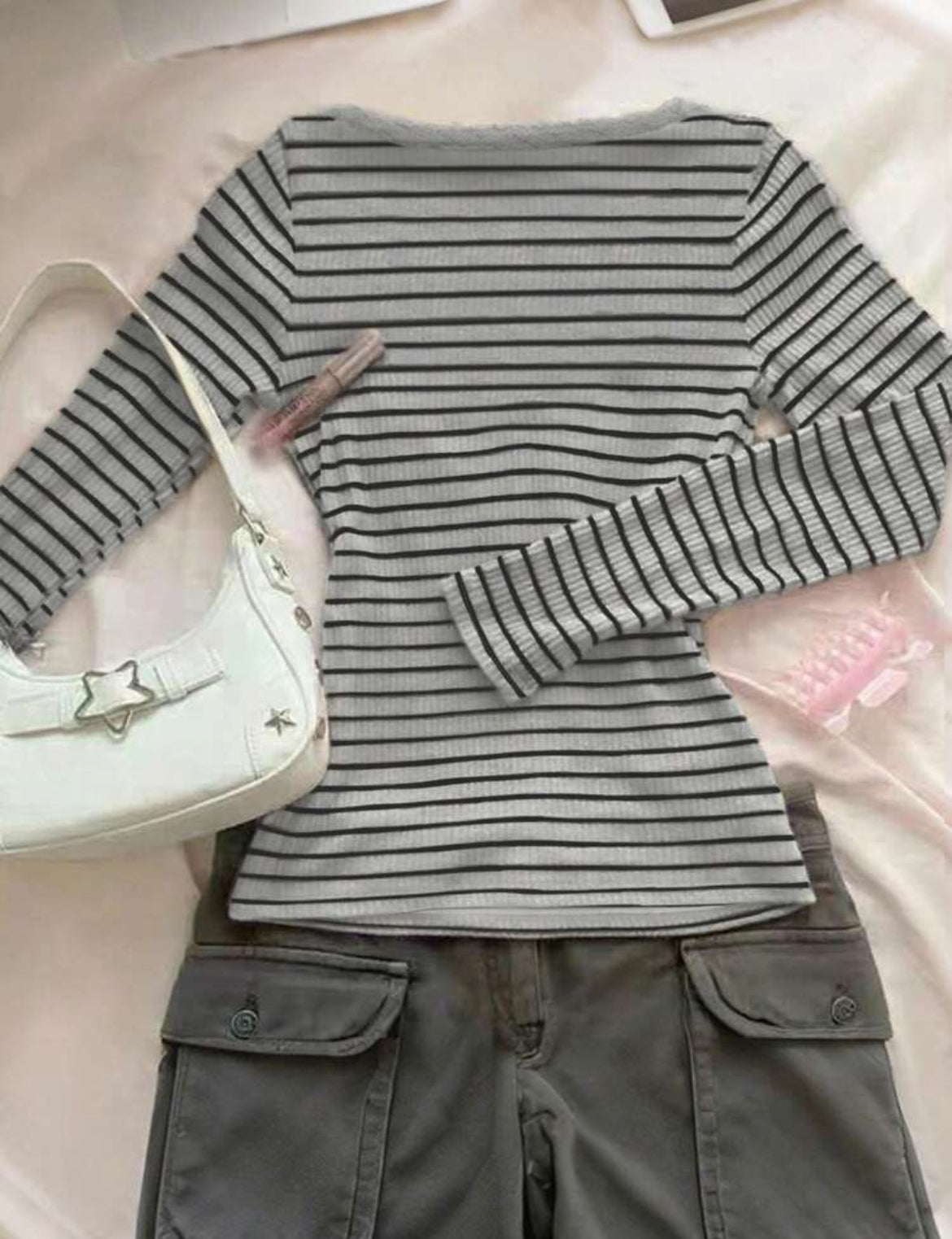 Lace Trim Henley