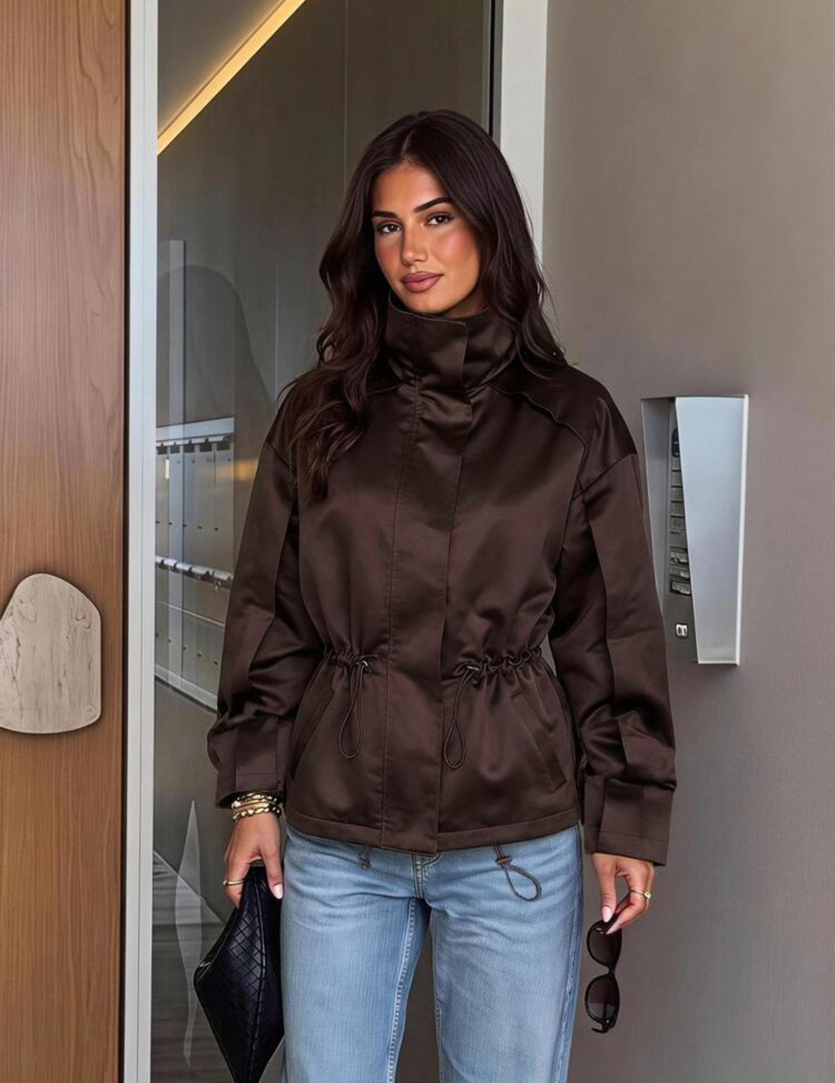 High neck Textured