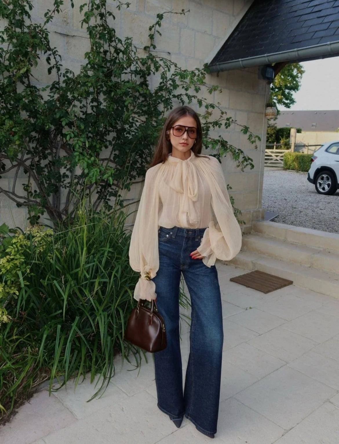 Chiffon Sheer Top
